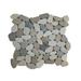 Margo Garden Products Rainforest 12" x 12" Natural Stone Pebbles Mosaic Wall & Floor Tile Natural Stone/Mixed Material in Gray/White | Wayfair