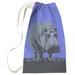 East Urban Home Vintage Hippo Zoo Poster Laundry Bag Fabric in Gray | 76.5 H in | Wayfair 8070397EFF804E7CB6703735DCCD4134