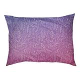 Tucker Murphy Pet™ Byrge Ditsy Floral Dog Pillow Polyester/Fleece in Pink/White/Indigo | 9.5 H x 29.5 W in | Wayfair