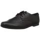 Clarks Scala Lace Youth Leather Shoes in Black Narrow Fit Size 5