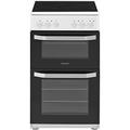 50CM Electric Double Freestanding cooker - White