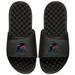 Men's ISlide Black Miami Marlins Primary Logo Slide Sandals