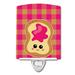 Caroline's Treasures Jelly Toast Ceramic Night Light Ceramic in Pink | 6 H x 4 W x 3 D in | Wayfair BB6844CNL