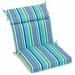 Rosecliff Heights Pike Azure Indoor/Outdoor Adirondack Chair Cushion Polyester in Blue | 3 H x 18 W in | Wayfair 4722FE7CD6724C33ABEF1649C0BA16DB