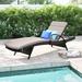 Wade Logan® Billur 79.25" Long Reclining Single Chaise w/ Cushions in Gray | 15 H x 27.5 W x 79.25 D in | Outdoor Furniture | Wayfair