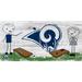 Los Angeles Rams 6'' x 12'' Fansticks Cornhole Sign