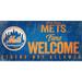 New York Mets 8'' x 10.5'' Fans Welcome Sign