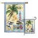 Breeze Decor Lighthouse Letters Nautical Impressions Decorative Vertical House Printed in American 2-Sided 2 Piece Flag Set in Gray | Wayfair