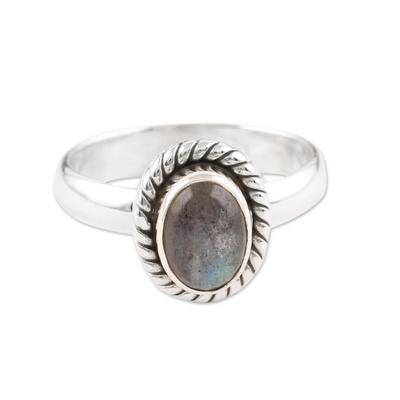 'Mystery' - Fair Trade Jewelry Sterling Silver Labradorite Ring