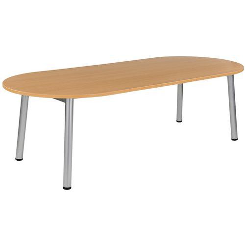 table de reunion oblong 240 hetre / pieds a lu