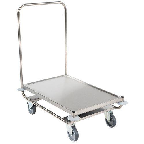 Chariot Plateforme Inox F=120 Kg - Hupfer