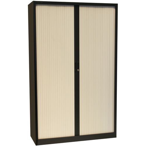armoire à rideaux manutan 195x120x45 cm anthra/gris