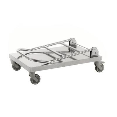 Chariot Pliable 1 Tablettes L825xl520 Xh970mm Inox - Kongamek