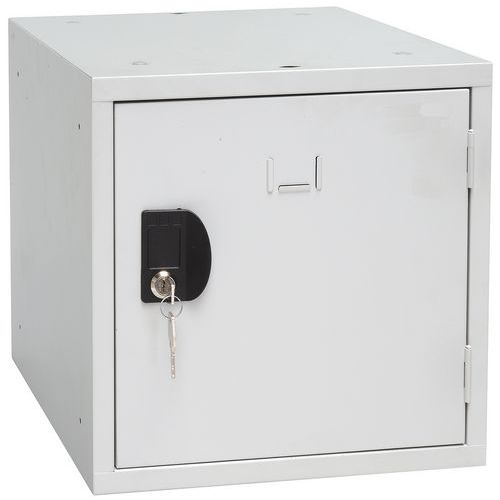 1 Casier Cube Individuel - 380x380x380 Mm - Gris - Manutan Expert