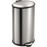 poubelle ellipse step bin 40l inox - eko