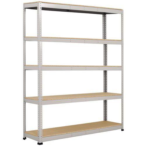 rayonnage rapid 1 2440x2440x915-5 niveaux-agglomérés-ral7001
