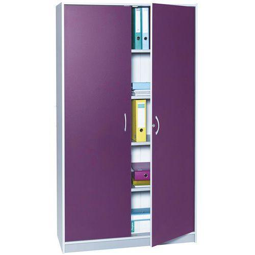 Armoire De Bureau Portes Batta Aluminium Hauteur 185 Cm 9536 - Manutan Expert