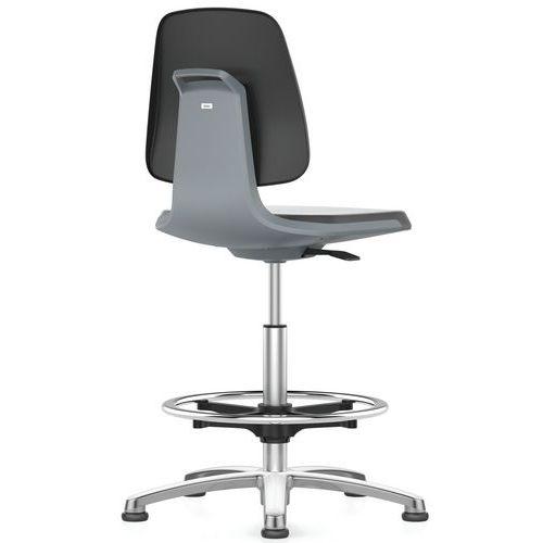 siège d'atelier labsit polyuréthane aluminium - anthracite