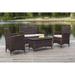 Brayden Studio® Mckeever 4 Piece Rattan Sofa Seating Group w/ Cushions Wood in Brown | Outdoor Furniture | Wayfair 95CE374A284247CCA363990AF31D9CEE