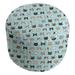 Ebern Designs Kitterman Kitty Cat Cube Ottoman Polyester/Fade Resistant/Scratch/Tear Resistant in Gray/Blue | 23.5 H x 20 W x 20 D in | Wayfair