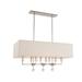 Everly Quinn 8 - Light Pendant w/ Crystal Accents in Gray | 72.5 H x 38 W x 16.75 D in | Wayfair 605E175EEAF94F2E8EF8BAF2201698E0