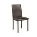 Red Barrel Studio® Gilberta Side Chair in Faux Leather/Upholstered in Black | 36 H x 21 W x 17 D in | Wayfair FE121B73D76C470D95D6F60ECADBFD32