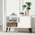 Wade Logan® Gorby TV Stand for TVs up to 43" Wood in White | Wayfair 238700B671704F909D6A9C5FB760F20D