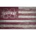 Mississippi State Bulldogs 11'' x 19'' Distressed Flag Sign