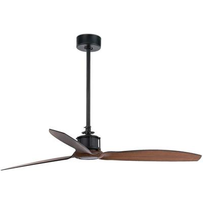 Faro Barcelona - just fan Deckenventilator schwarz/holz mit Gleichstrommotor