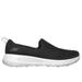 Skechers Women's GO WALK JOY Slip-On Shoes | Size 8.0 | Black/White | Textile | Vegan | Machine Washable