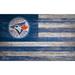 Toronto Blue Jays 11'' x 19'' Distressed Flag Sign