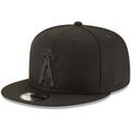 Los Angeles Angels New Era Black on 9FIFTY Team Snapback Adjustable Hat -