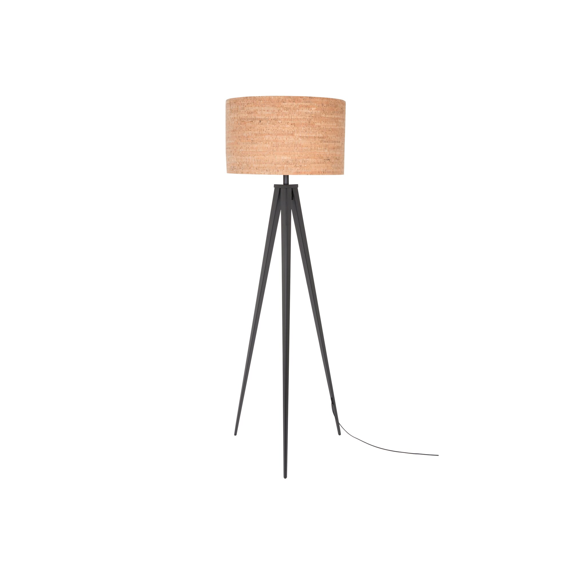 Zuiver Stehleuchte Tripod Cork Weiss