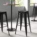 Amerivend Works 30" Bar Stool Metal in Black | 30 H x 16.7 W x 16.7 D in | Wayfair HRTG30-BS-BLK