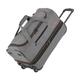 travelite 2-Rad Trolley Reisetasche Gr. S mit Dehnfalte, Gepäck Serie BASICS: Weichgepäck Reisetasche mit Rollen mit extra Volumen, 55 cm, 51 Liter (erweiterbar auf 64 Liter)