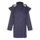 Ladies Riding Coat Long Full Length Waterproof Rain Jacket Cape Country (12, Navy)