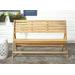 Luca Folding Bench in Natural Brown - Safavieh FOX6705B