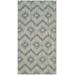 "Courtyard Collection 2'-7"" X 5' Rug in Grey And Blue - Safavieh CY8463-37212-3"
