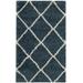 Hudson Shag Collection 4' X 6' Rug in Slate Blue And Ivory - Safavieh SGH281L-4