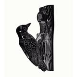 The Renovators Supply Inc. Cast Iron Woodpecker Rustproof Door Knocker in Black | 6.5 H x 2 W x 3.8 D in | Wayfair 17221