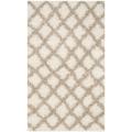 Dallas Shag Collection 3' X 5' Rug in Ivory And Beige - Safavieh SGD258B-3