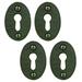 The Renovators Supply Inc. Iron Keyhole Cover Escutcheon Replacement 1-3/4" H in Black | 1.75 H x 1.13 W x 1 D in | Wayfair 25855