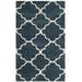 Hudson Shag Collection 6' X 9' Rug in Slate Blue And Ivory - Safavieh SGH282L-6