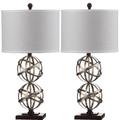 Haley 28-Inch H Double Spher Table Lamp (Set of 2) - Safavieh LIT4321A-SET2