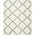 Dallas Shag Collection 10' X 14' Rug in Ivory And Light Blue - Safavieh SGD257J-10