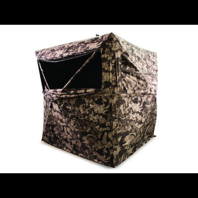 HME 3-Person Ground Blind Cervidae Camo 75x75x67in HME-GRDBLND3-CVD