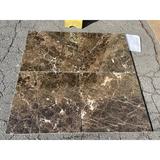 Stone & Tile Shoppe, Inc. Emperador Dark 24" x 24" Marble Field Tile in Brown/Gray | 24 H x 24 W x 0.5 D in | Wayfair MATIEMPDAR24