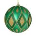 Vickerman 529560 - 6" Seafoam Matte Glitter Diamond Ball Christmas Tree Ornament (3 pack) (N188244D)