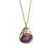 Anju Women's Necklaces Silver, - Purple Amethyst & Tri-Tone Pendant Necklace