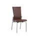 Orren Ellis Vashila Aijalon Upholstered Reclining Dining Chair Faux Leather in Gray/Brown | 37.8 H x 18.11 W x 21.85 D in | Wayfair